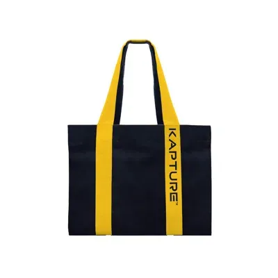 Kapture Women's Yellow / Orange / Blue Kix Tote Bag - Navy/yellow In Yellow/orange/blue