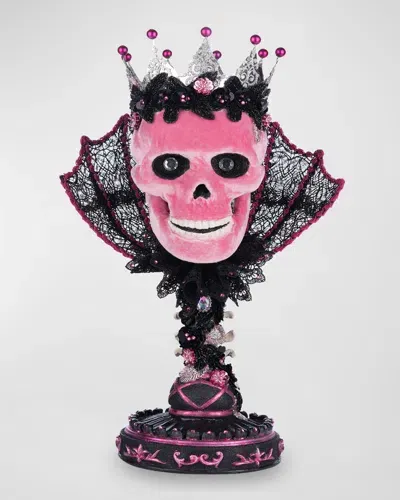 Katherine's Collection Pink Passion Skull Pillar Candle Holder In Multi