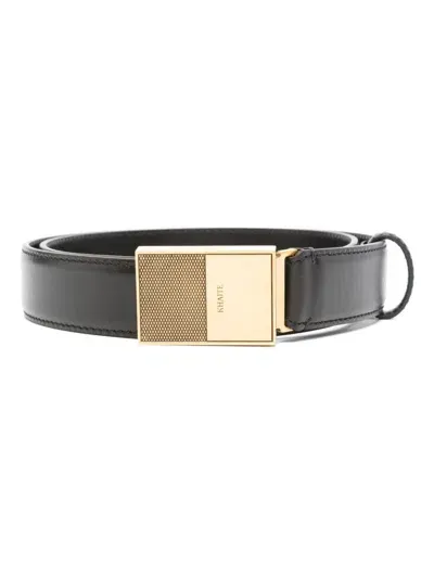 Khaite Leather Belt In Black