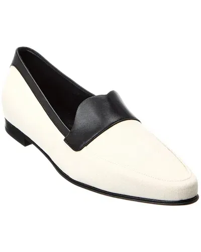 Khaite The Pippen Leather Loafers In White