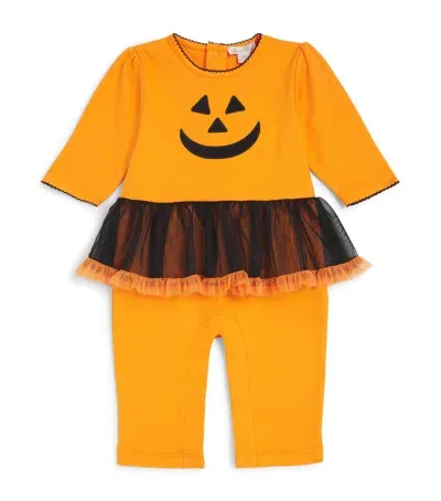 Kissy Kissy Kids' Halloween Happenings Pumpkin All-in-one In Orange