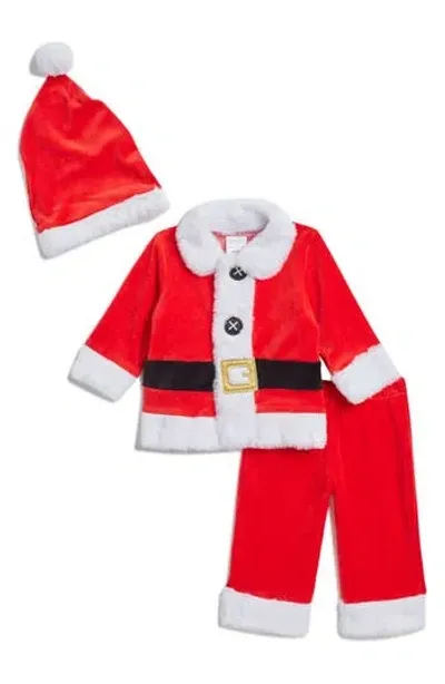 Koala Baby Kids'  Santa Faux Fur Trim Jacket, Pants & Hat Set In Red