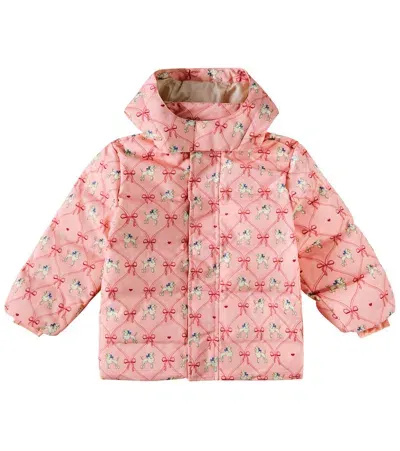 Konges Sløjd Kids'  Magnum Printed Down Jacket In Pink