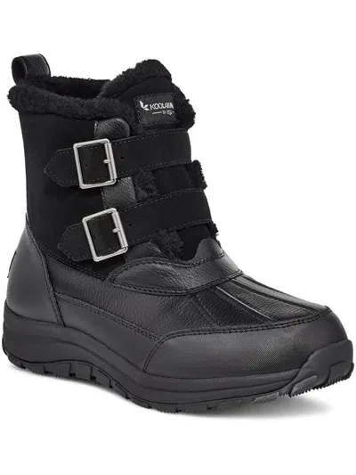 Koolaburra Imree Moto Boot Womens Cold Weather Water Repellent Waterproof & Weather Resistant In Black