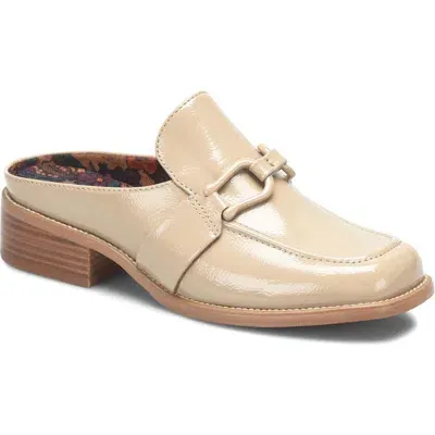 Korks Laporte Bit Loafer Mule In Cream Patent