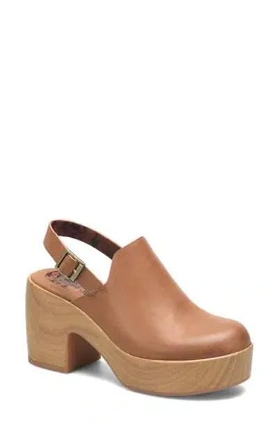 Korks Soho Slingback Clog In Tan