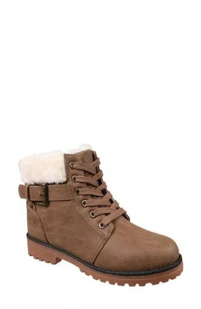 Lamo Kit Faux Fur Lug Boot In Brown