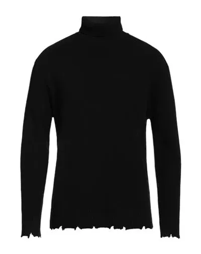 Laneus Man Turtleneck Black Size 42 Wool