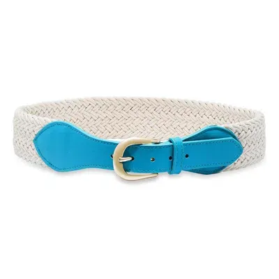 Laurel And Gold Women's Montana Belt In Turquoise In Blue