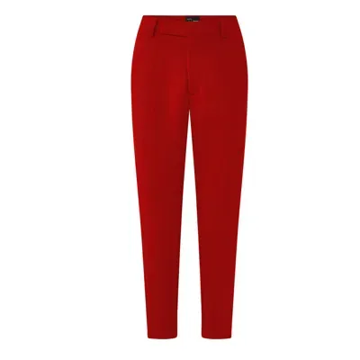 Layo G Women's Red Leggings Suit Pants - Crimson - Tall