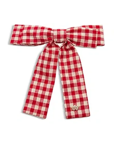 Lele Sadoughi Antoine Bow Barrette In Ladybug Red