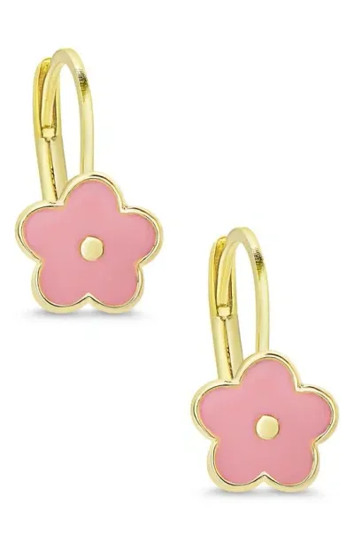 Lily Nily Kids' Flower Drop Earrings In Pink