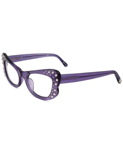 Linda Farrow Agent Provocateur By  Women's Ap56 51mm Optical Frames In Purple