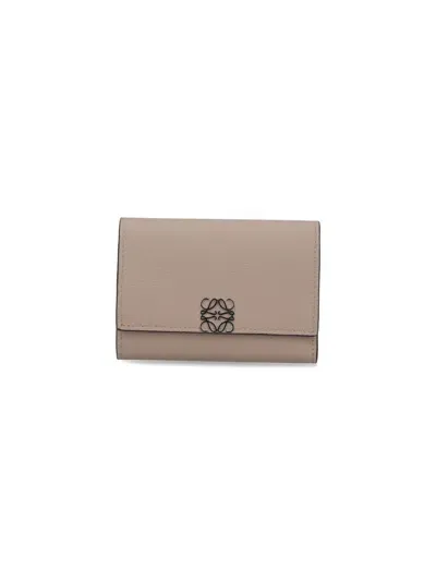 Loewe "anagram" Book Wallet In Beige