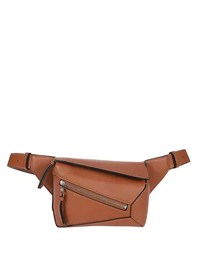 Loewe Leather Pouch In Brown