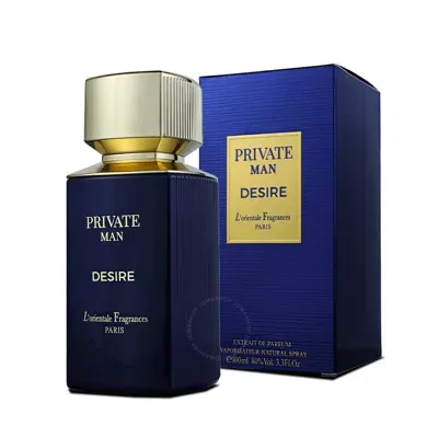 Lorientale Fragrances Men's Private Man Desire Extrait De Parfum Spray 3.4 oz Fragrances 35514405780 In White