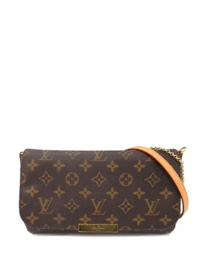 Pre-owned Louis Vuitton 2015 Favorite Mm Shoulder Bag In Brown