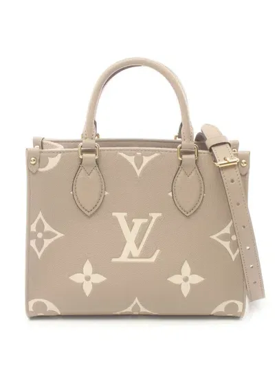 Pre-owned Louis Vuitton 2021 On-the-go Pm Two-way Tote Bag In 中性色