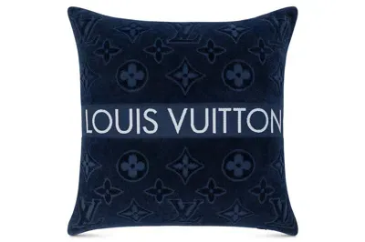 Pre-owned Louis Vuitton Lvacation Beach Pillow Navy