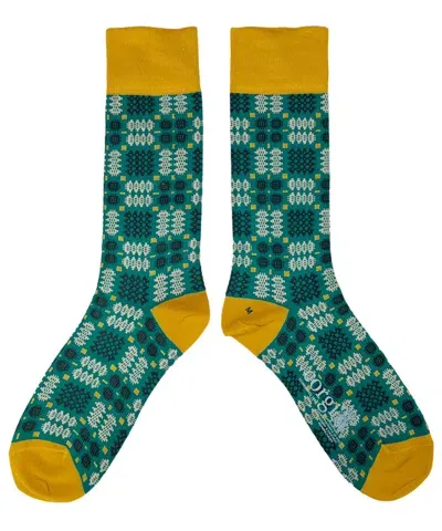 Mabli Women's Green / Yellow / Orange Carthen Socks - Abyssal In Green/yellow/orange