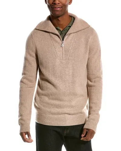 Magaschoni Cashmere Funnel Sweater In Beige