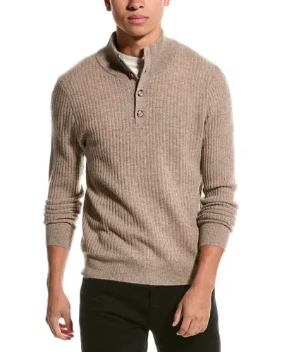 Magaschoni Henley Cashmere Pullover In Multi