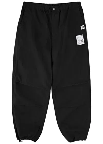 Maison Mihara Yasuhiro Ripstop Cotton Sweatpants In Black