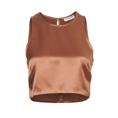 Mandasen Women's Brown Charlie Tank Mocha Top