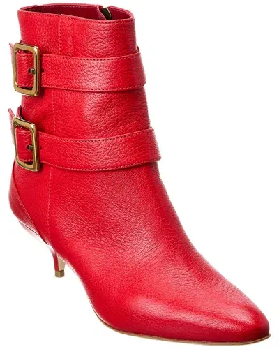 Manolo Blahnik Alciona 50 Leather Bootie In Red