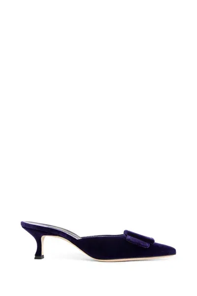 Manolo Blahnik Heels In Purple