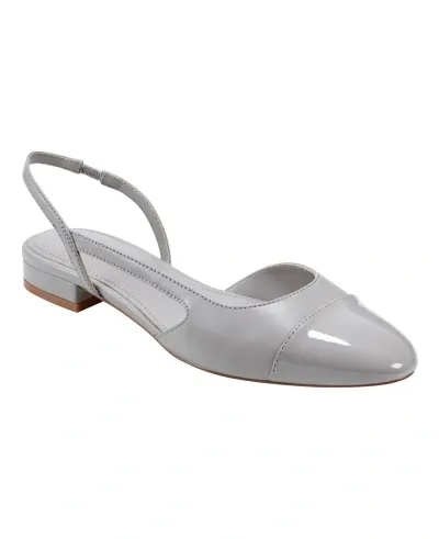 Marc Fisher Women's Dela Closed Toe Slingbacks Dress Flats In Light Gray