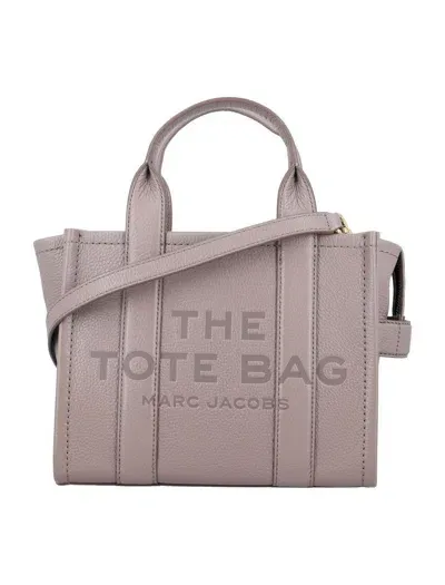 Marc Jacobs The Mini Tote Leather Bag In Grey