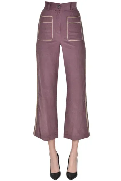 Maria De La Orden Niza Trousers In Plum