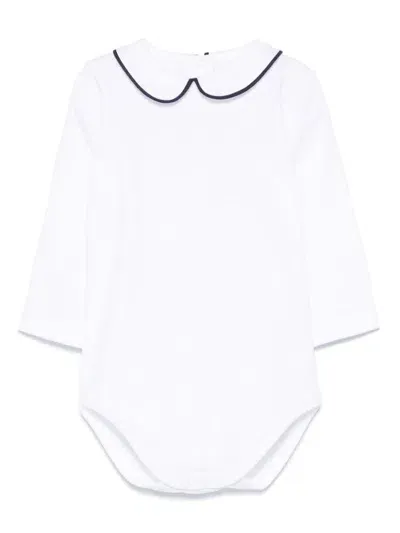 Mariella Ferrari Babies' Contrast-trim Body In White