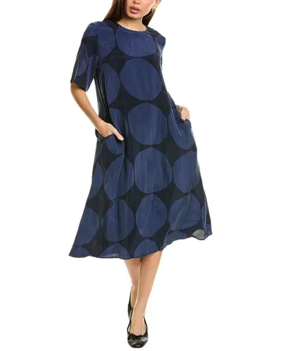 Marimekko Torni Kivet Midi Dress In Blue