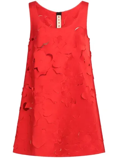 Marni Short Dress In Red