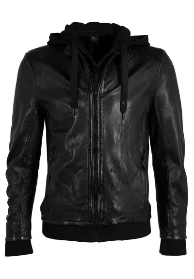 Mauritius Men's Kailan Rf Leather Jacket, Black