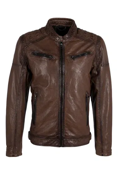 Mauritius Men's Natico Leather Jacket, Brown