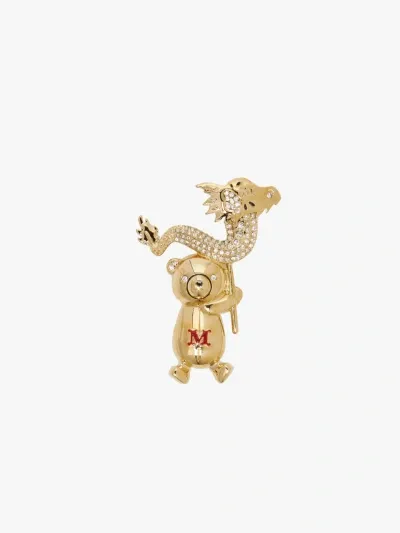 Max Mara Maxmara Teddy Metal Dragon Brooch Gold