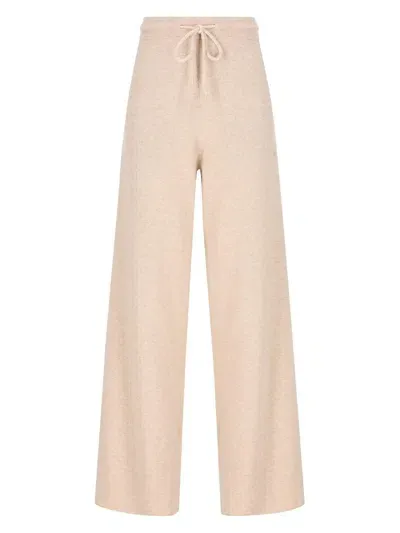 Max Mara Rino Drawstring Sweatpants In Neutral