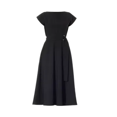 Meem Label Women's Stine Black Midi Dress