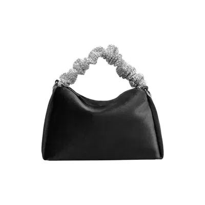 Melie Bianco Women's Estela Velvet Top Handle Bag In Black