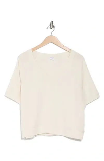 Melrose And Market Short Sleeve Sweatshirt In Ivory Dove