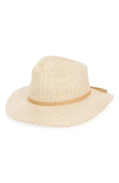 Melrose And Market Two-tone Panama Hat In Neutral