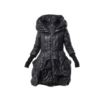 Metamorphoza Women's Extravagant Puffy Coat In Black