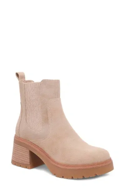 Mia Irie Platform Chelsea Boot In Sand