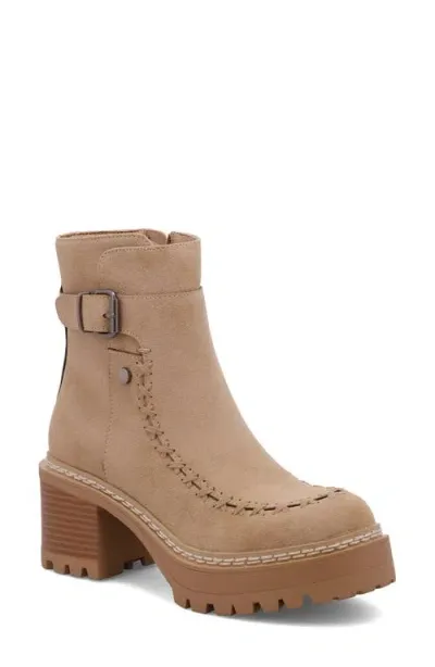 Mia Toula Platform Bootie In Sand