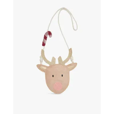 Mimi & Lula Kids' Reindeer Woven Cross-body Bag In Multi