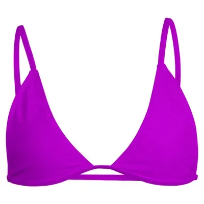 Minimale Animale Women's Pink / Purple Mirage Bikini Top - Uncut Gem Purple In Pink/purple