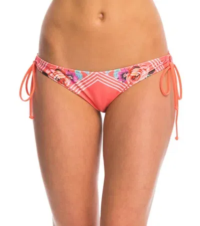 Minkpink Women's Bloomin Beach Tie Bikini Bottom In Multi In Pink